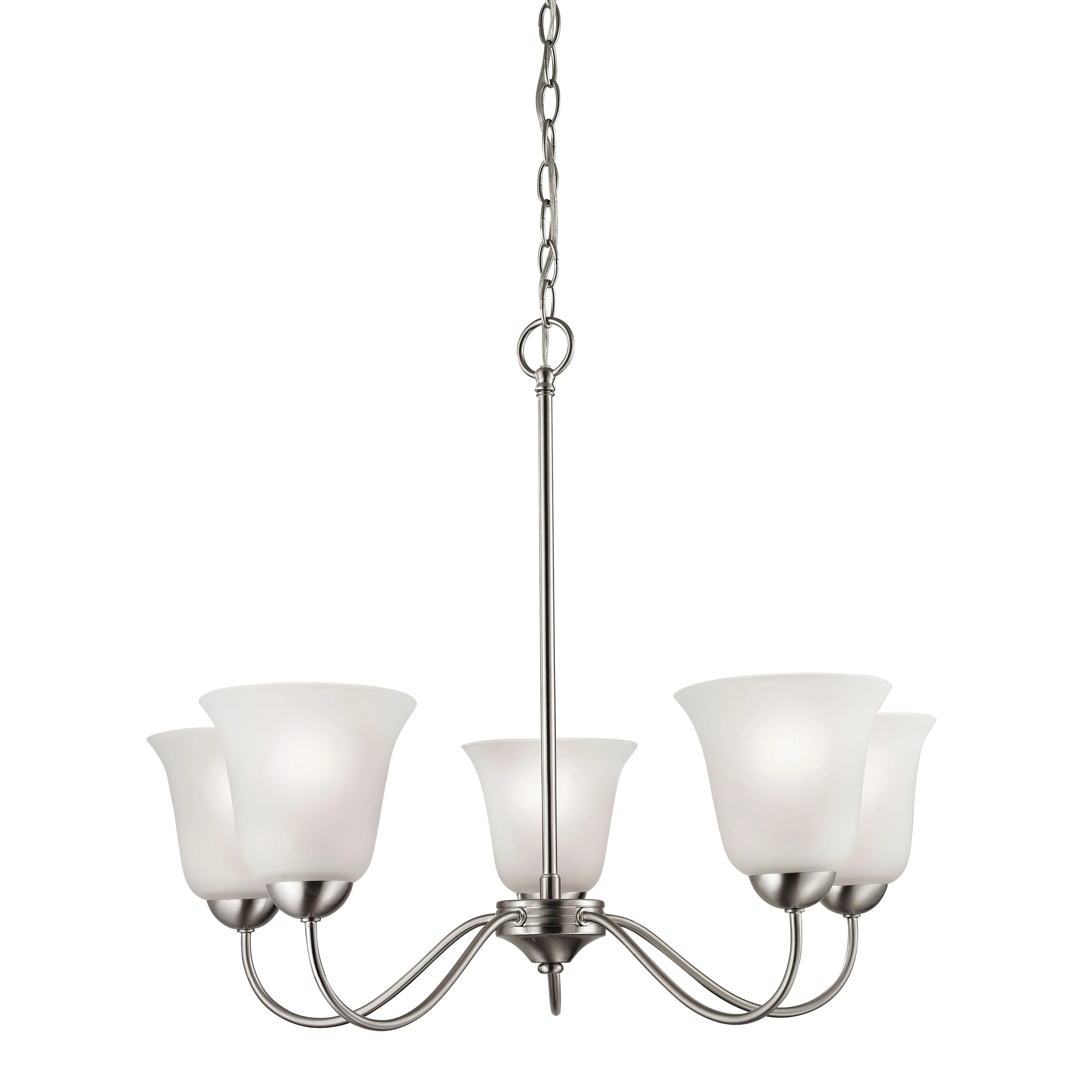 Conway 26'' Wide 5-Light Nickel Chandelier