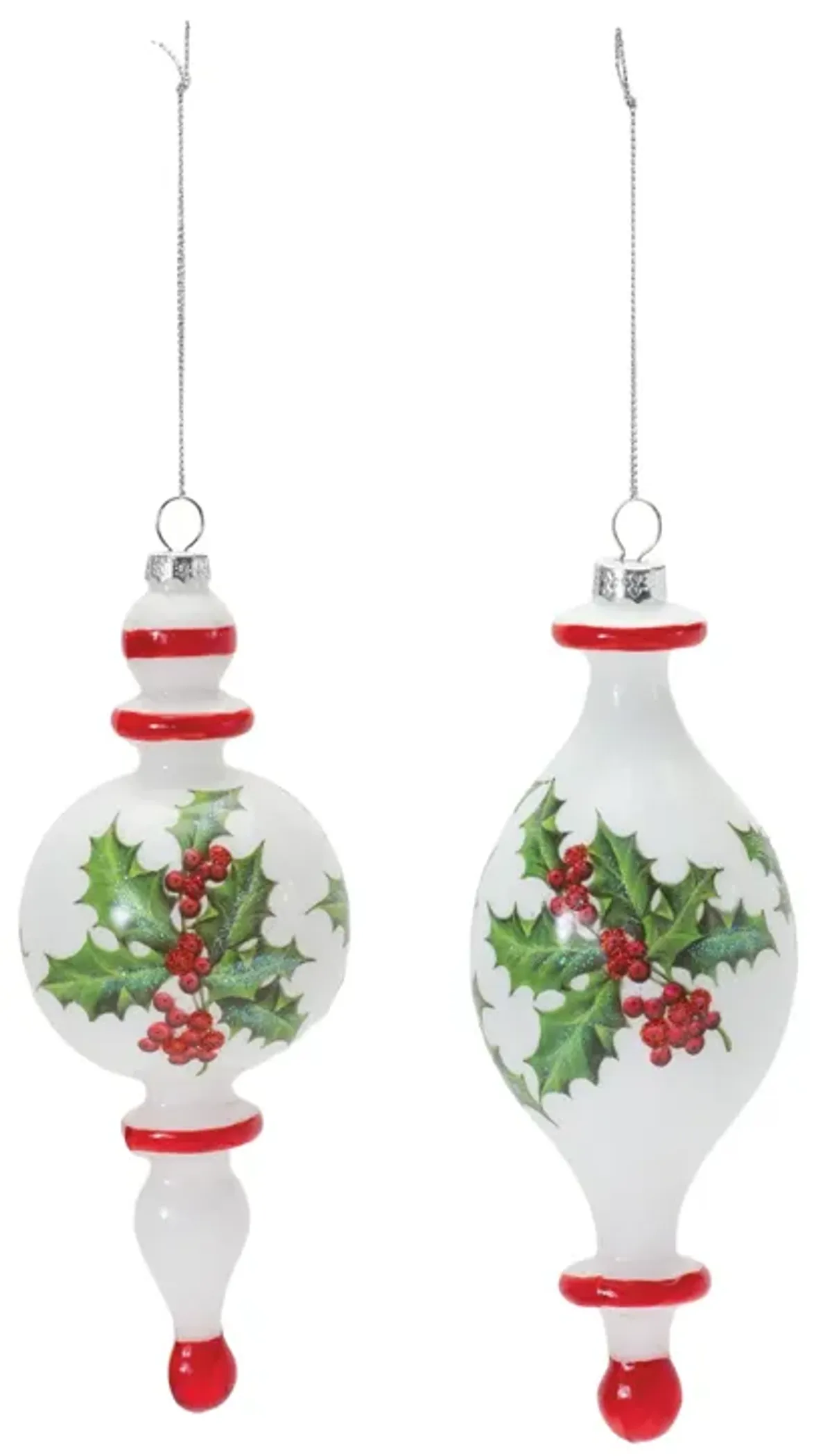 Drop Ornament (Set of 6) 7.75"H Glass