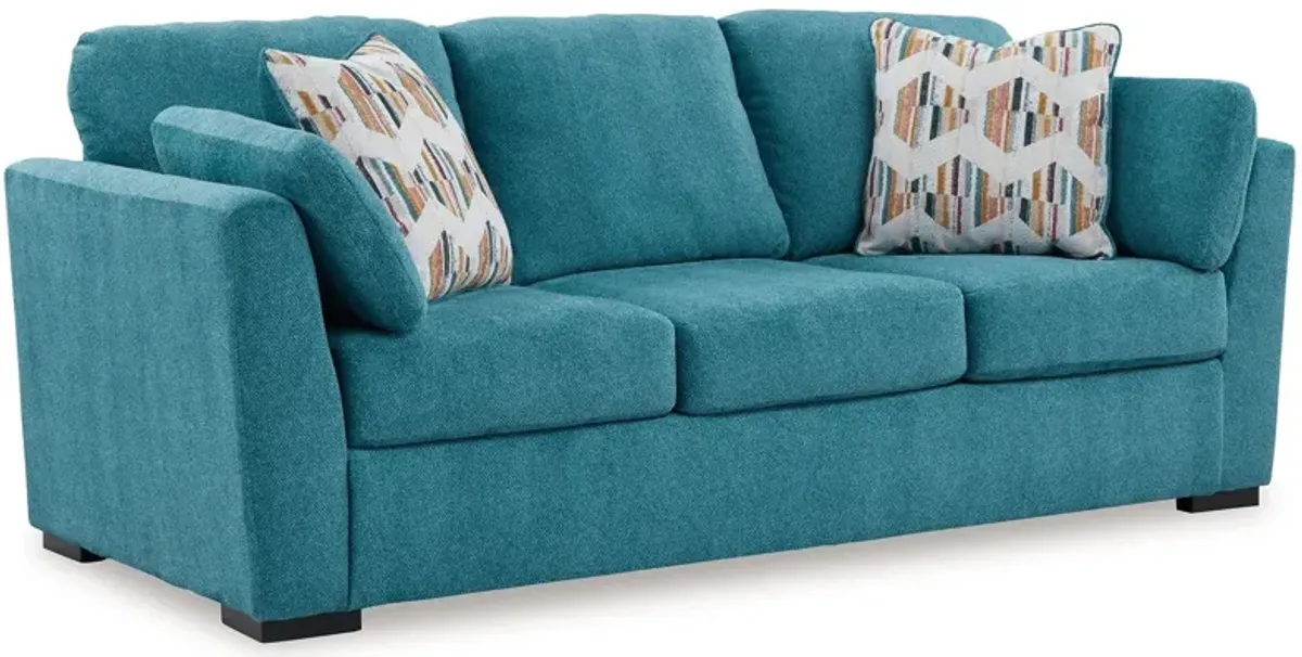 Keerwick Teal Queen Sofa Sleeper