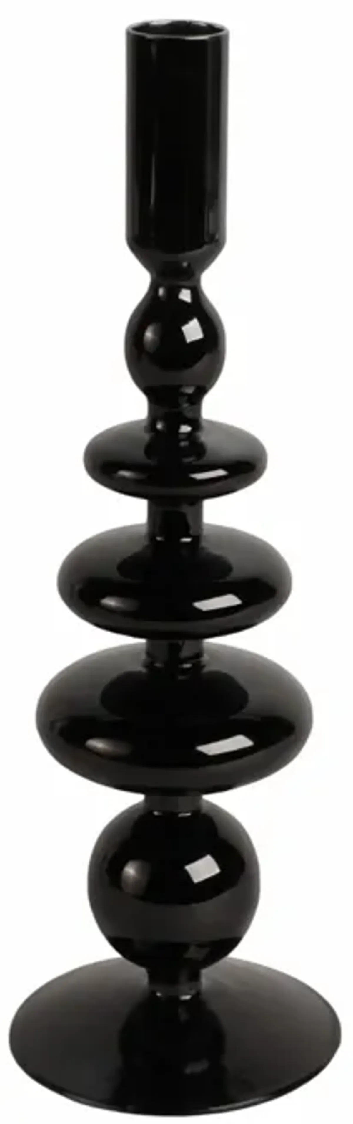 11" Vintage Glass Candle Hldr