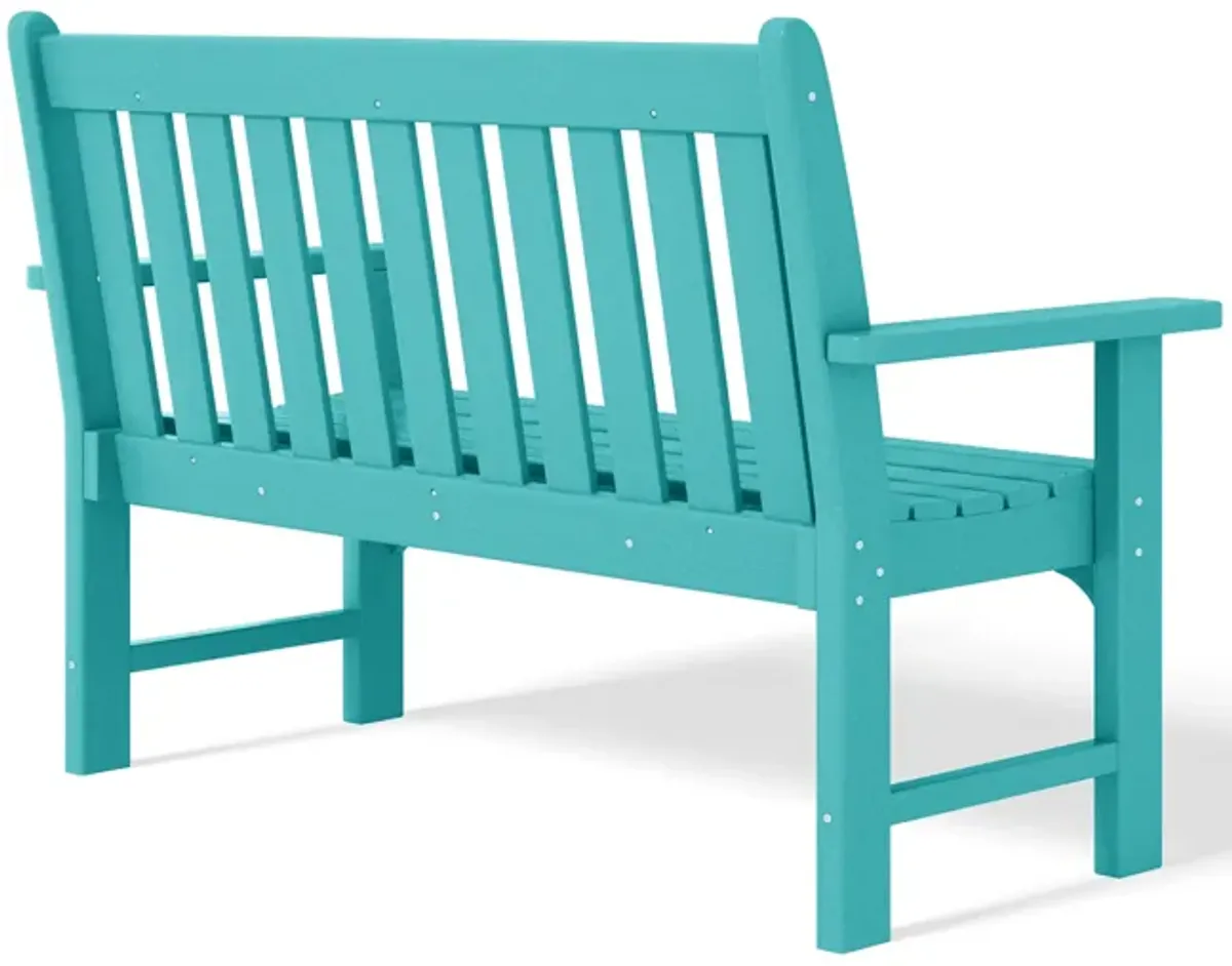 WestinTrends Outdoor 2-Person All-Weather HDPE Front Porch Garden Bench