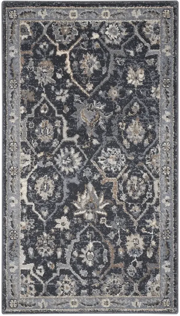 Moroccan Celebration KI385 Navy 2'2" x 3'9" Rug