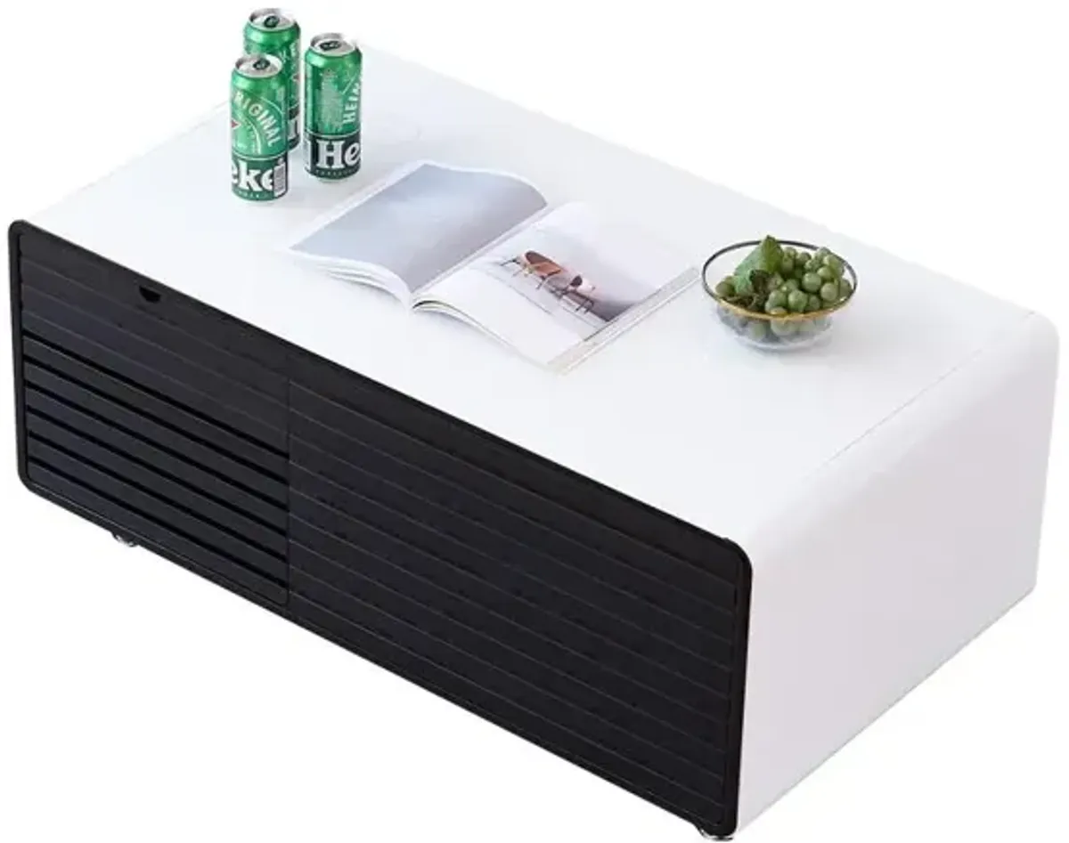 Artisan Design Coffee Table With Two Fridge Drawers For Cooling