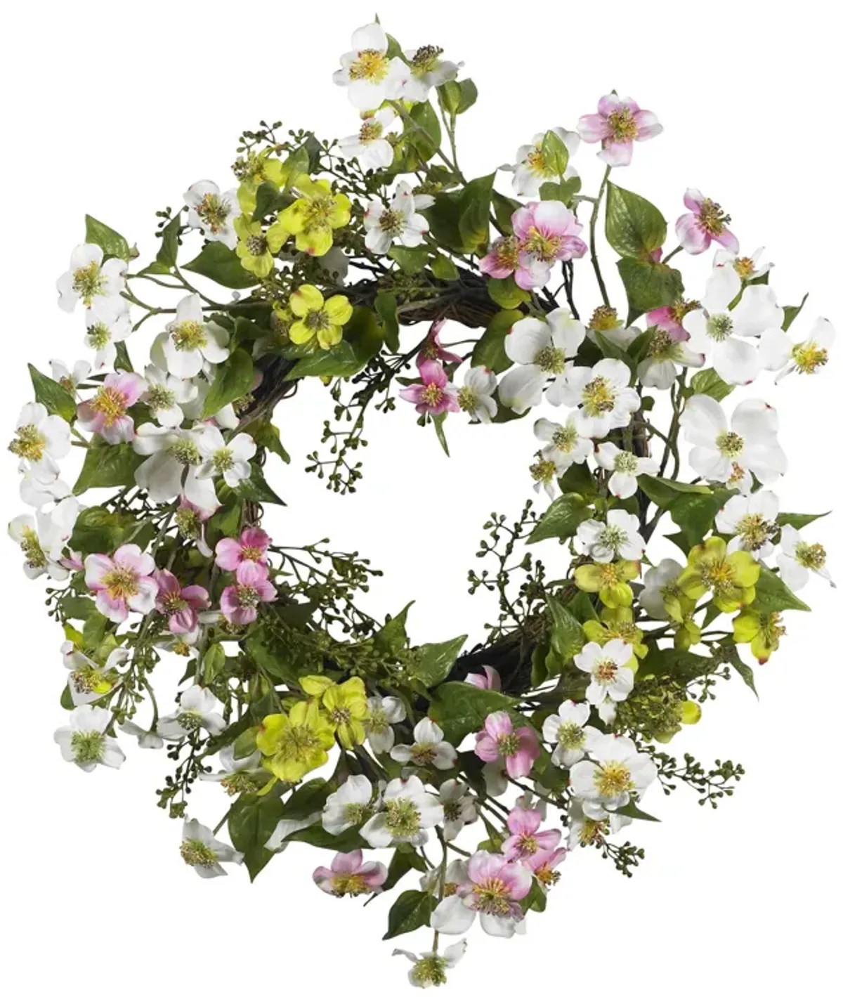 Hivvago 20" Dogwood Wreath