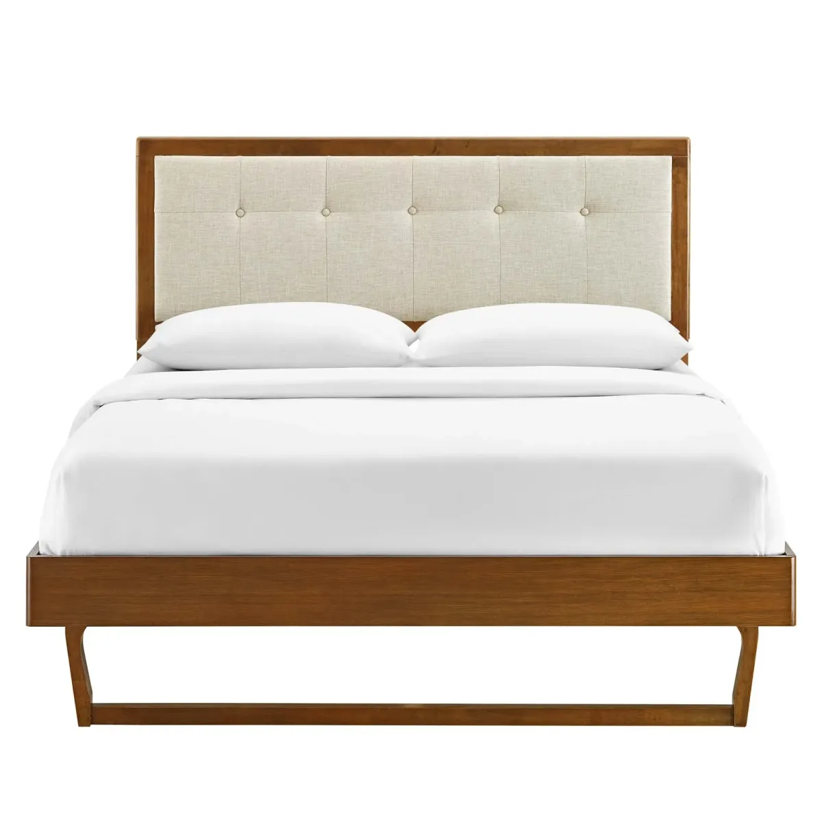 Modway - Willow Queen Wood Platform Bed with Angular Frame