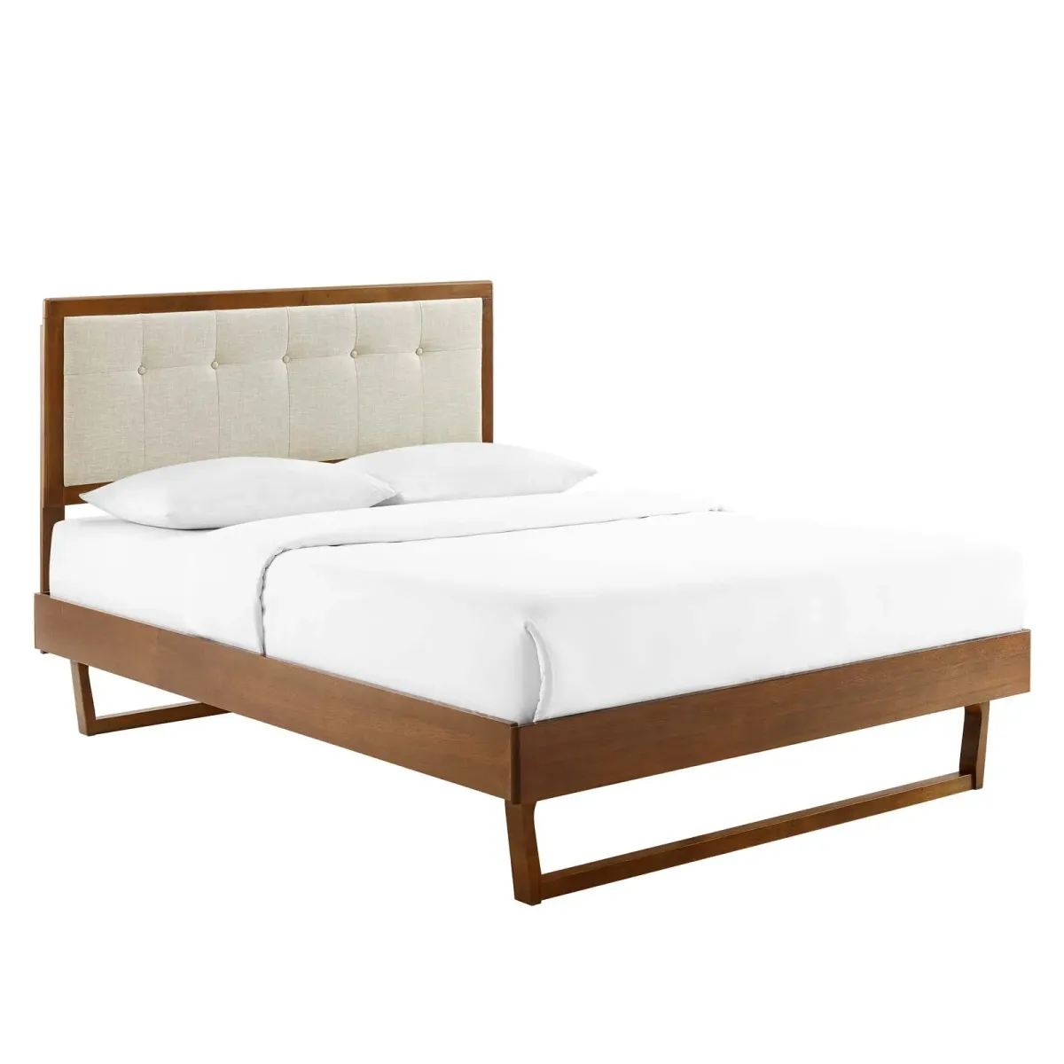 Modway - Willow Queen Wood Platform Bed with Angular Frame