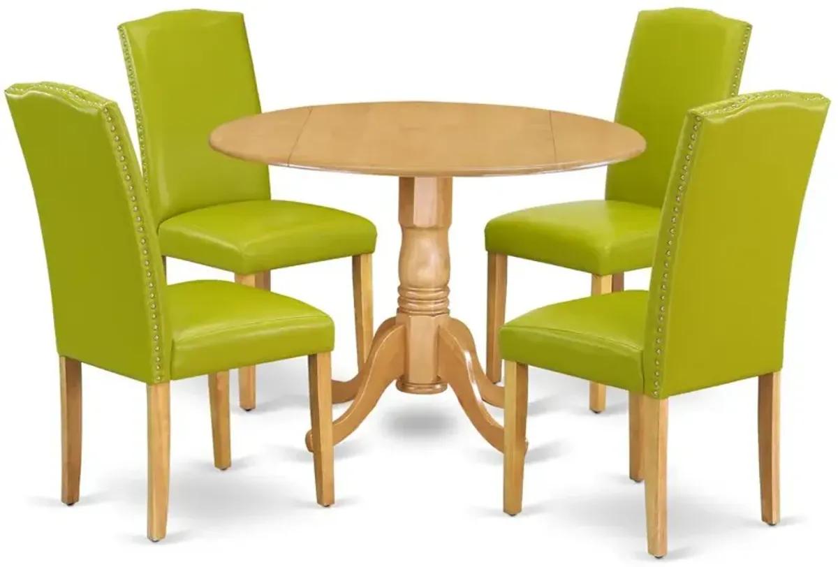 Dining Room Set Oak, DLEN5-OAK-51