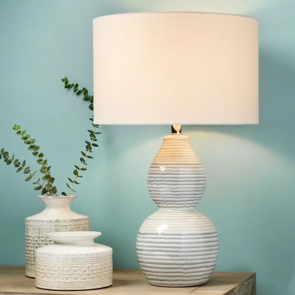 Catalina Ceramic Wave Table Lamp