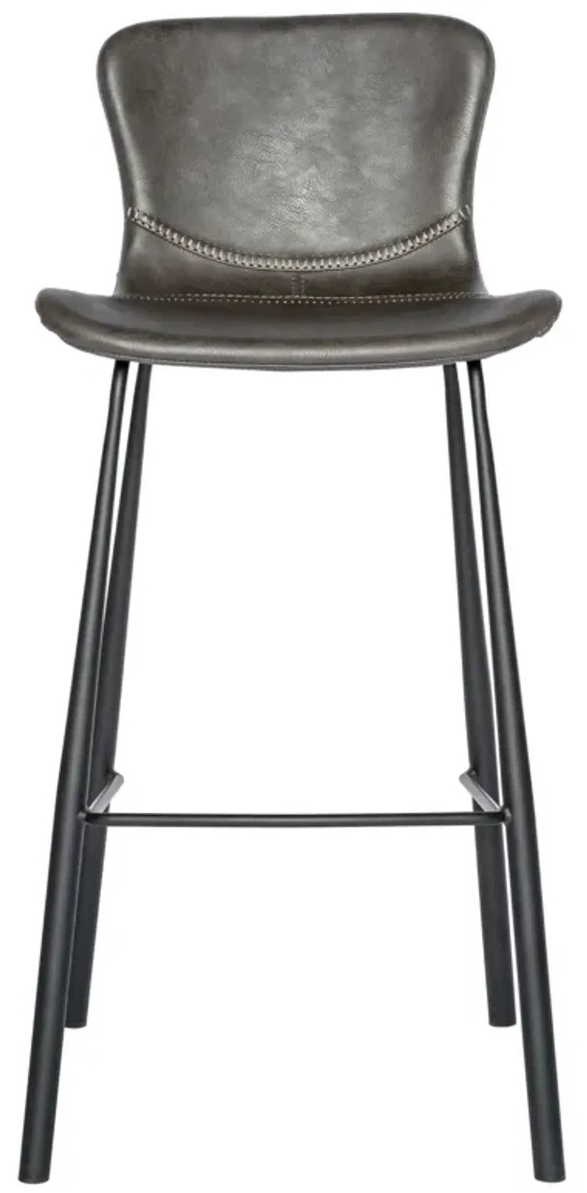 Set of Two Vintage Stitch Gray Bar Stools