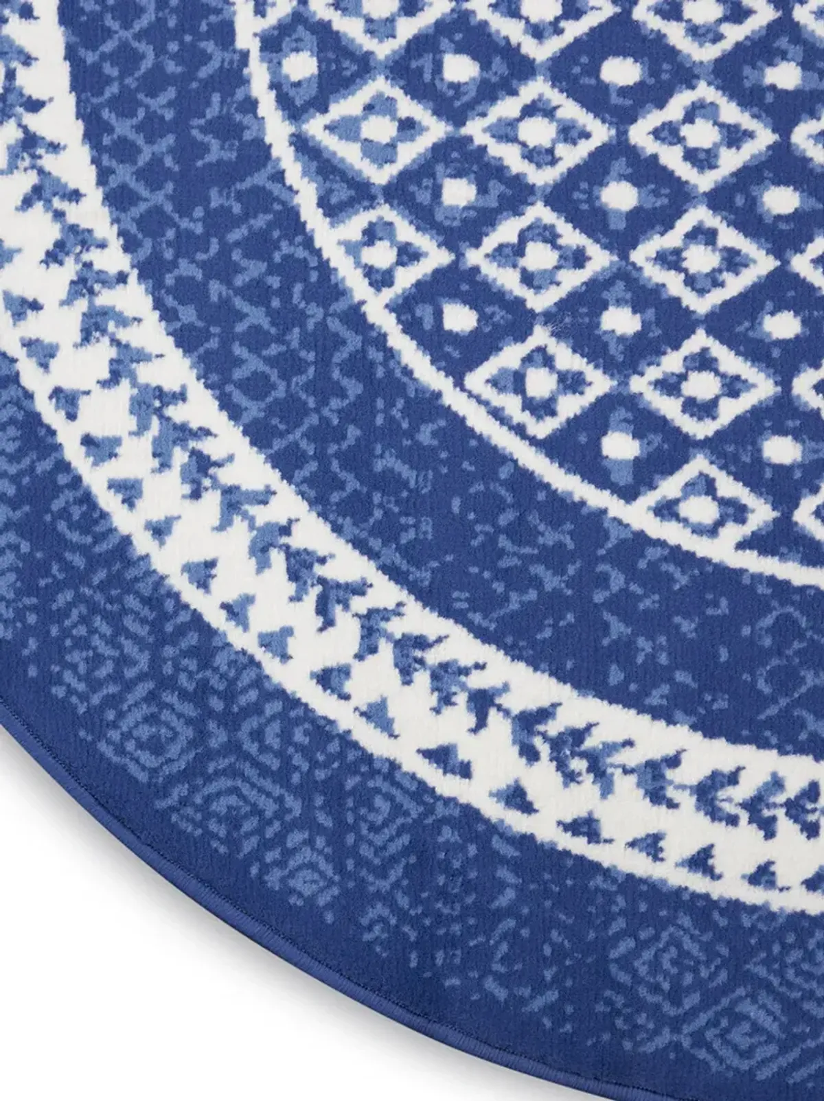 Whimsicle WHS13 Navy 5' x Round Rug