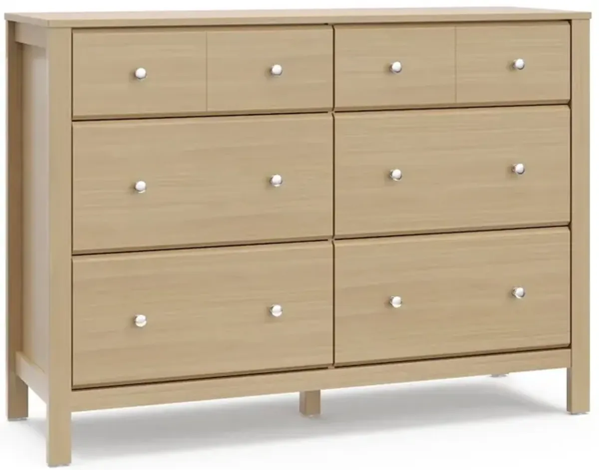 Storkcraft Horizon 6 Drawer Dresser (Driftwood) - GREENGUARD Gold Certified