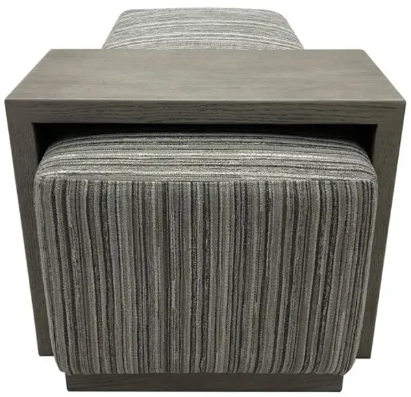Chapel Hill Bench/Cocktail Ottoman With Table