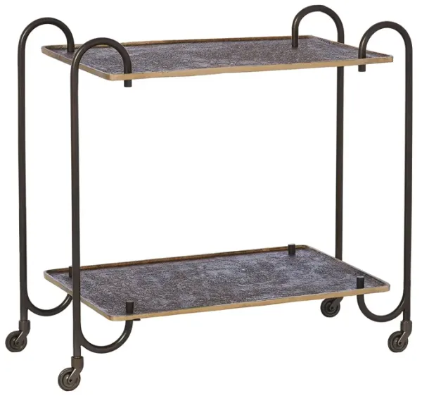 Blade Bar Cart-Bronze