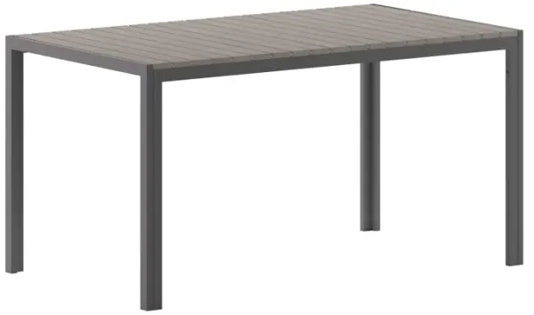 Faux Teak Restaurant Table