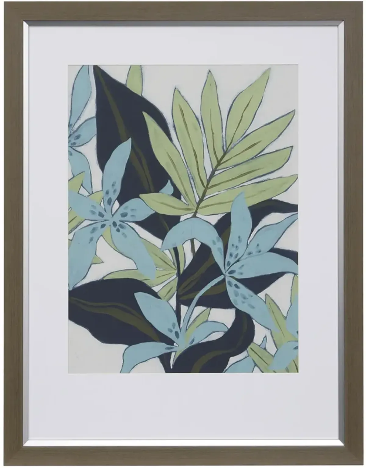 Jungle Blues I Framed Print