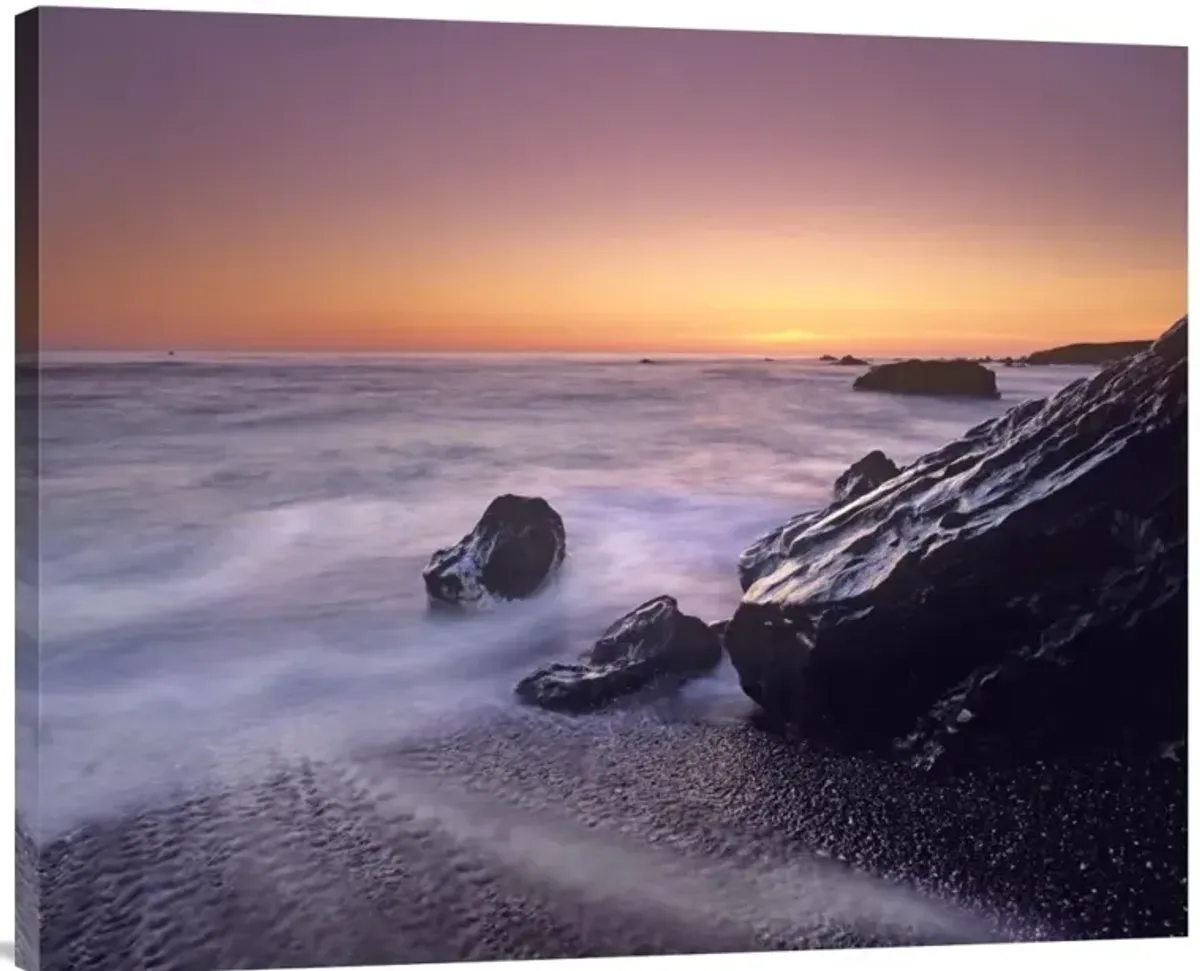 Sunset at San Simeon State Park Big Sur, California-Canvas Art-35x28