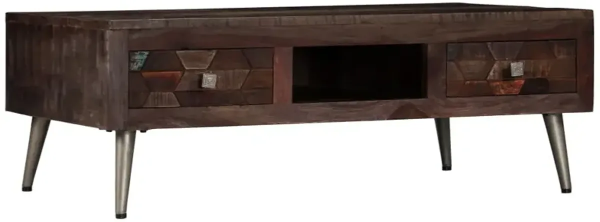 vidaXL Coffee Table Solid Reclaimed Wood 39.3x23.6x13.7