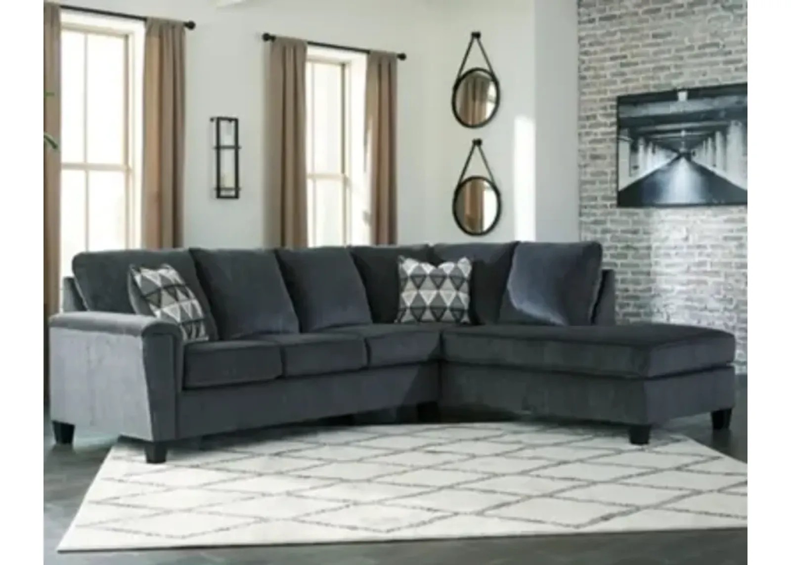 Abinger 2-Piece Sectional with Right Arm Facing Chaise