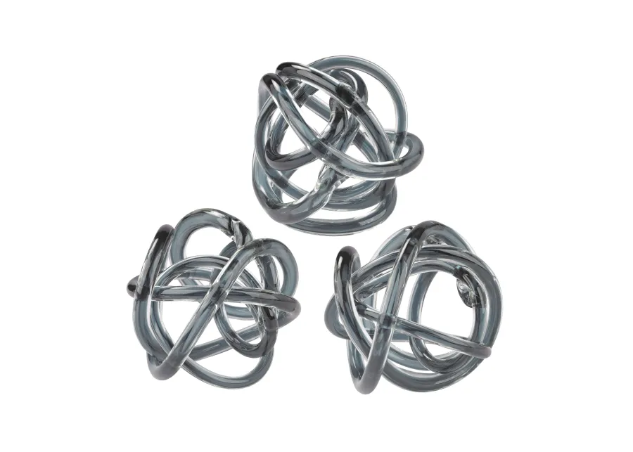 Glass Knot - Set of 3