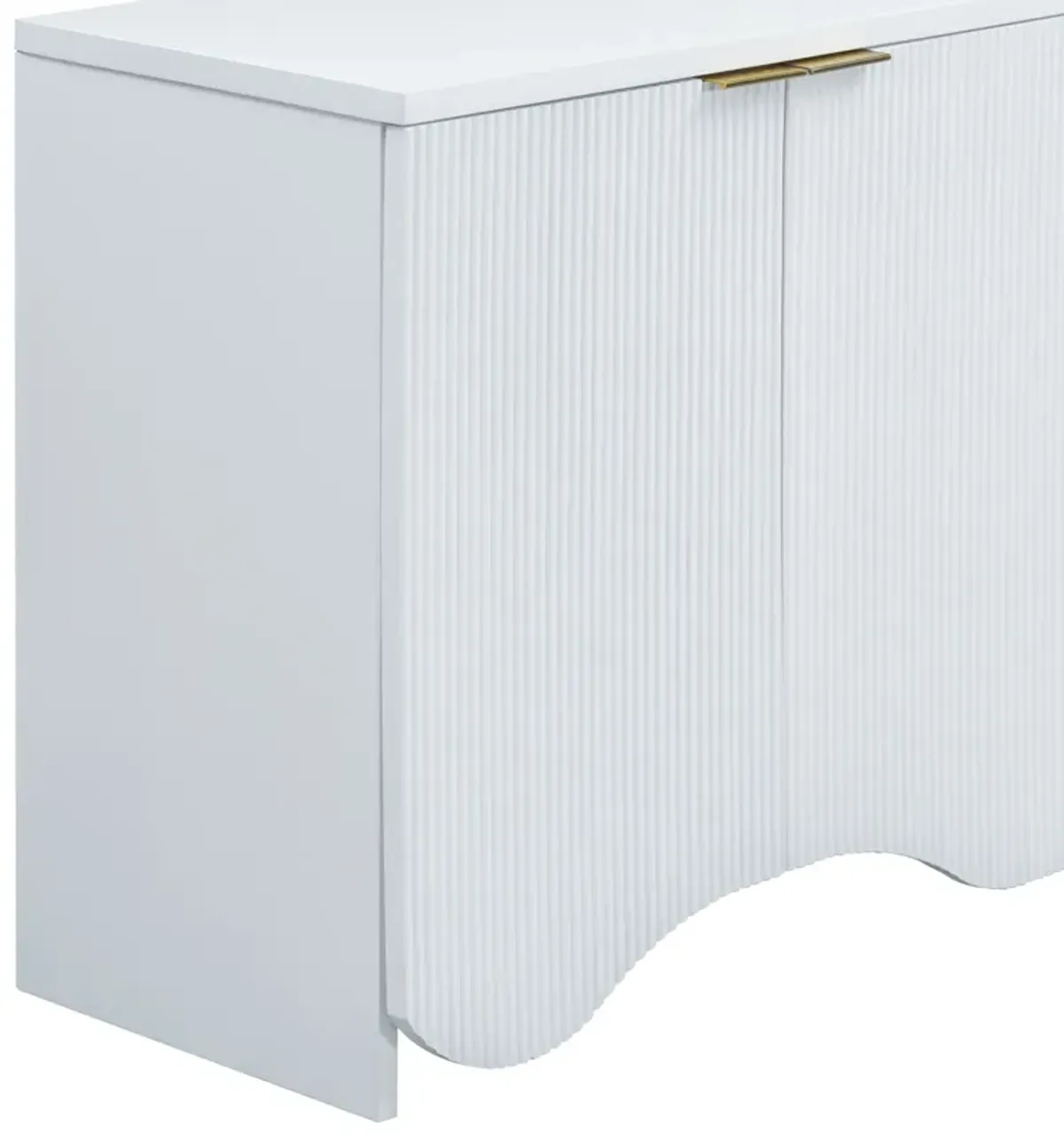 Merax Bottom Wavy Design Storage Cabinet