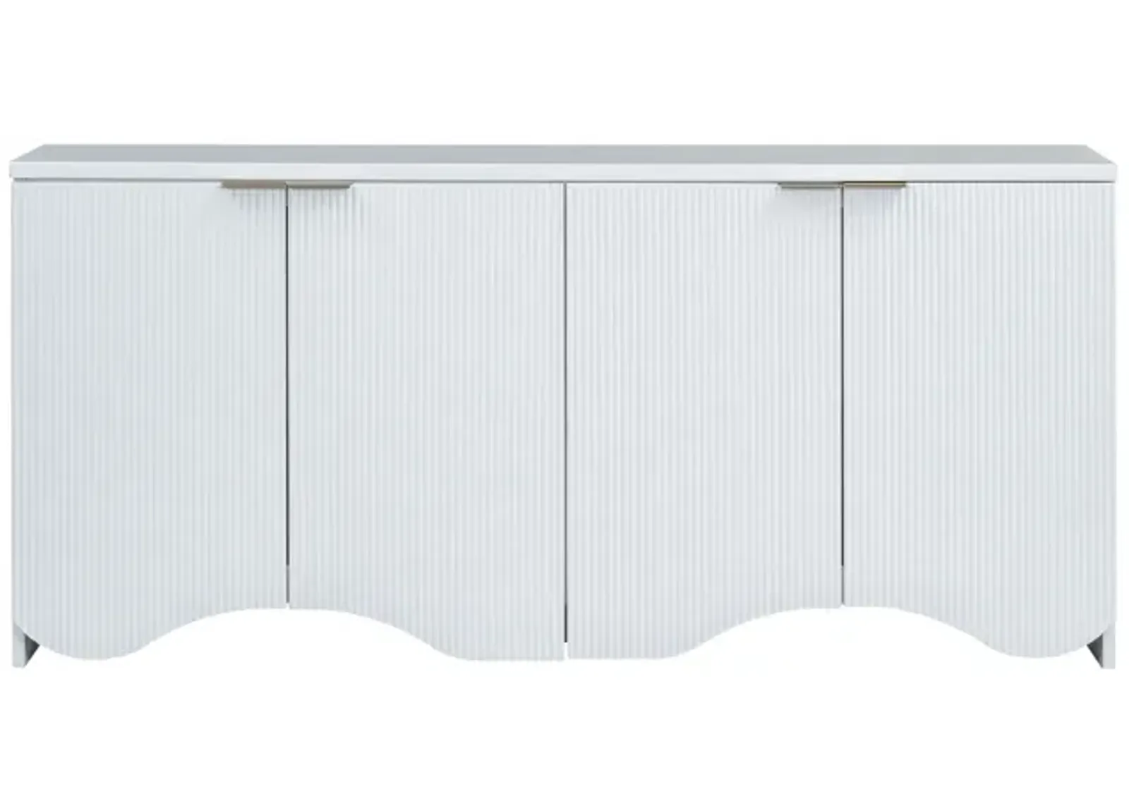 Merax Bottom Wavy Design Storage Cabinet