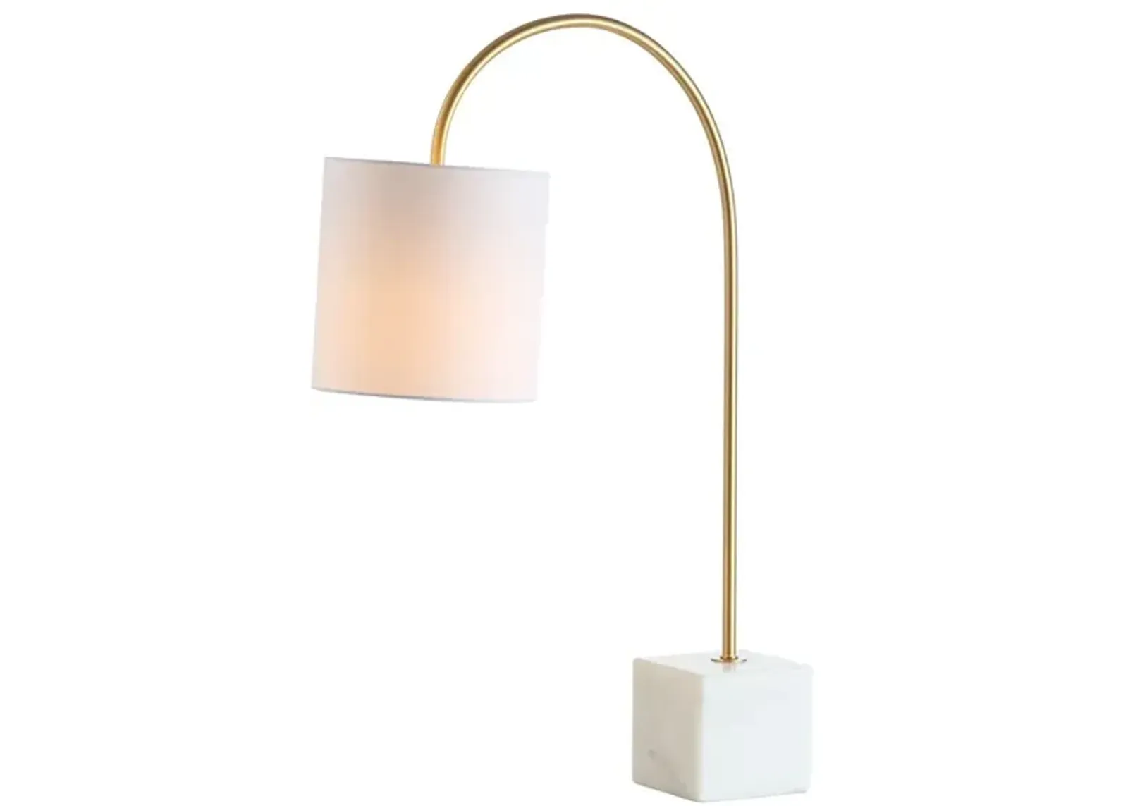 Fisher Marble/Brass LED Table Lamp