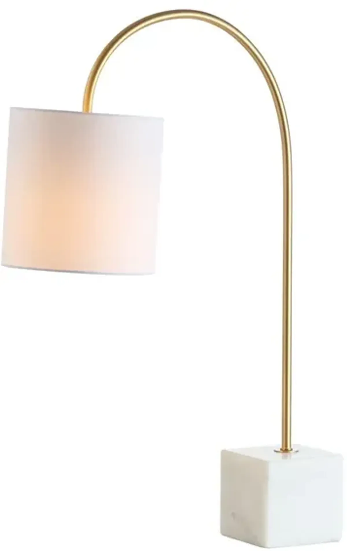 Fisher Marble/Brass LED Table Lamp