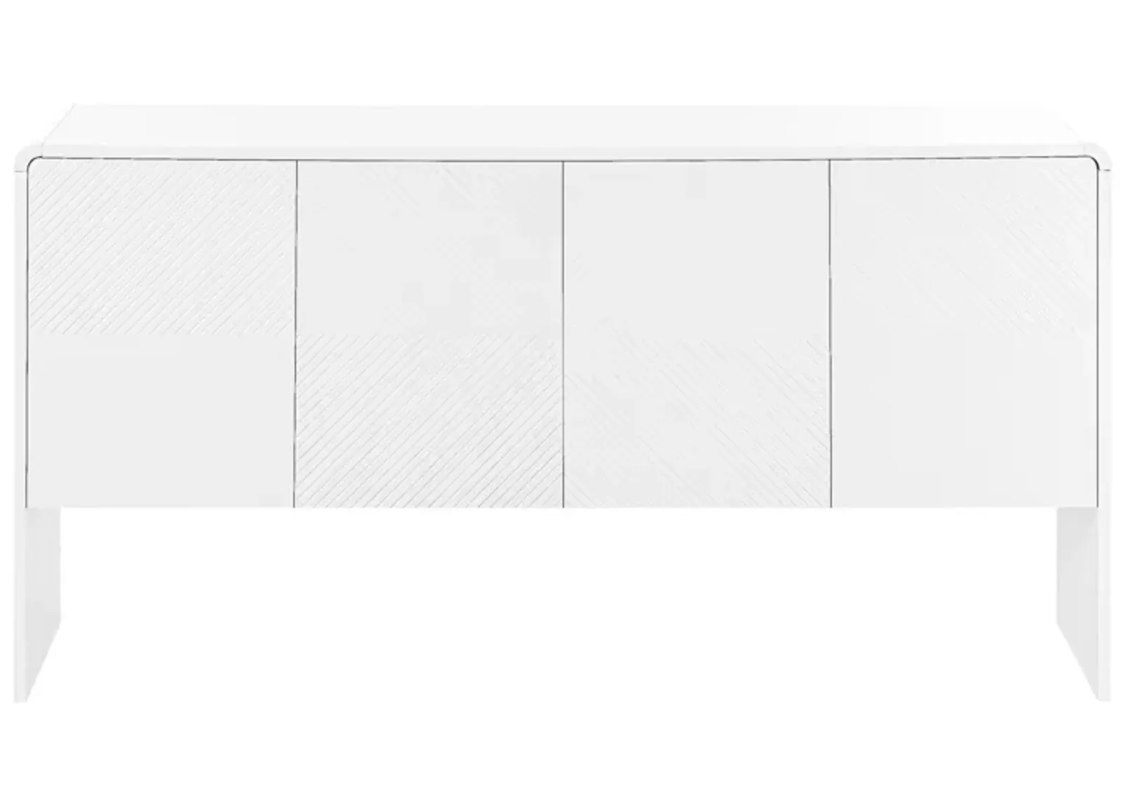 Merax Minimalist Style Storage Sideboard  with 4 Doors