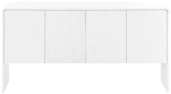 Merax Minimalist Style Storage Sideboard  with 4 Doors