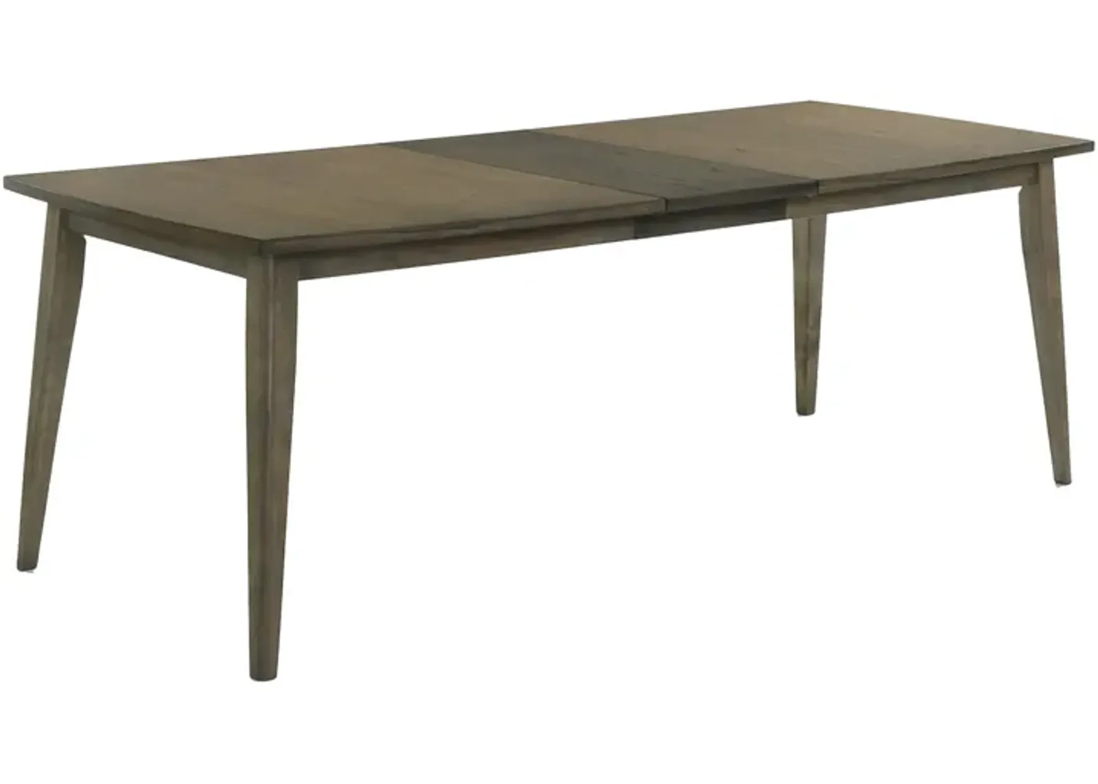 Yuki 72-88 Inch Extendable Dining Table, Tapered Legs, Vintage Walnut Brown-Benzara