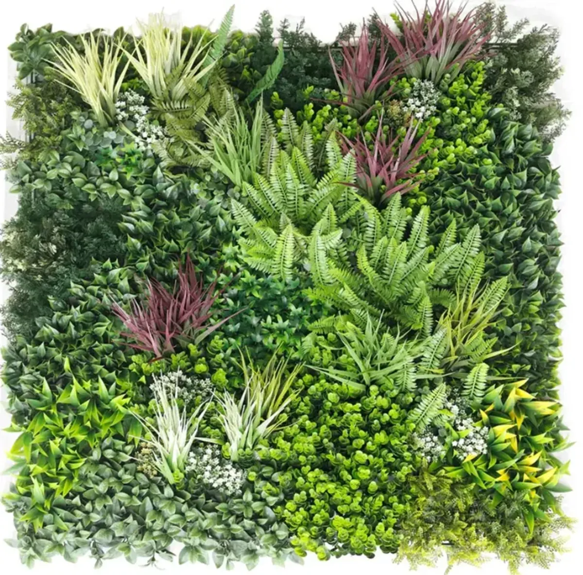 Luxury Urban Greenery Artificial Vertical Garden 40" x 40" 11SQ FT Commercial Grade UV Resistant