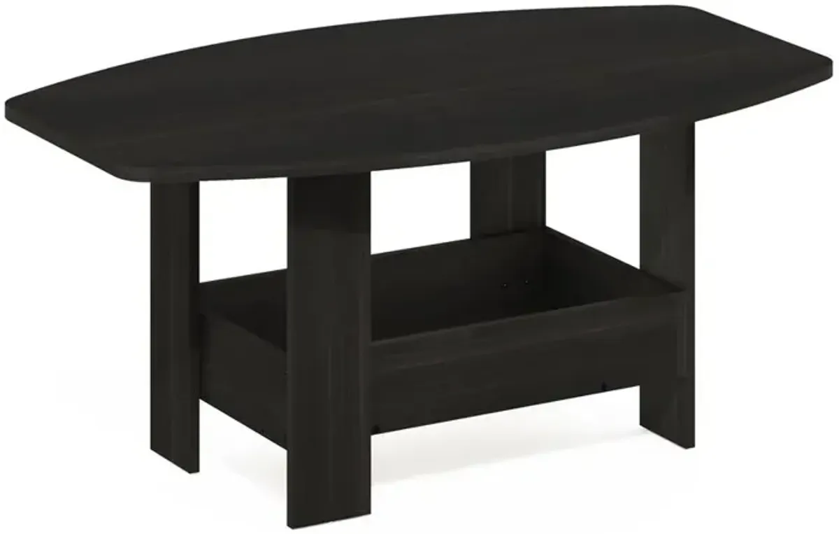 Simple Design Coffee Table with Storage Compartment, Espresso