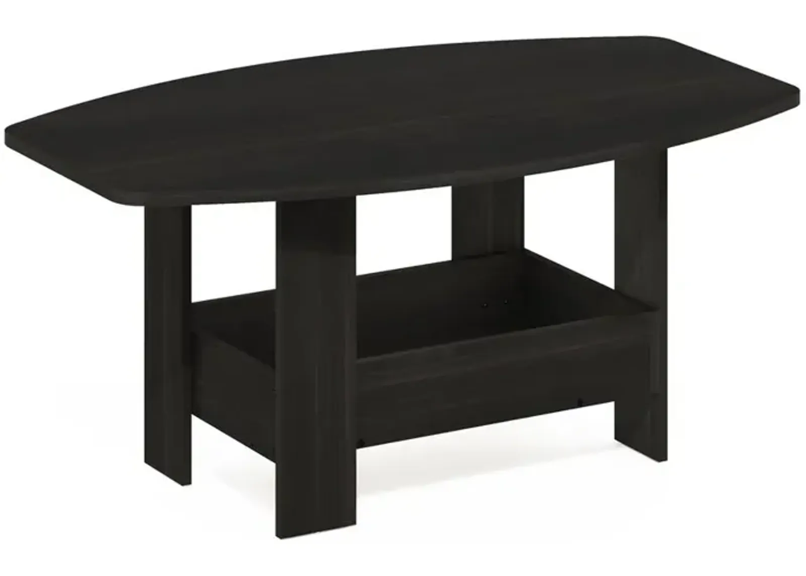 Simple Design Coffee Table with Storage Compartment, Espresso