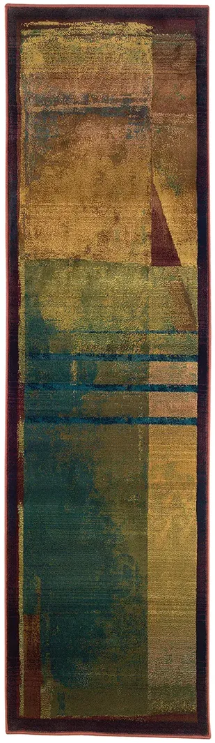 Kharma II 2'3" x 7'6" Red Rug