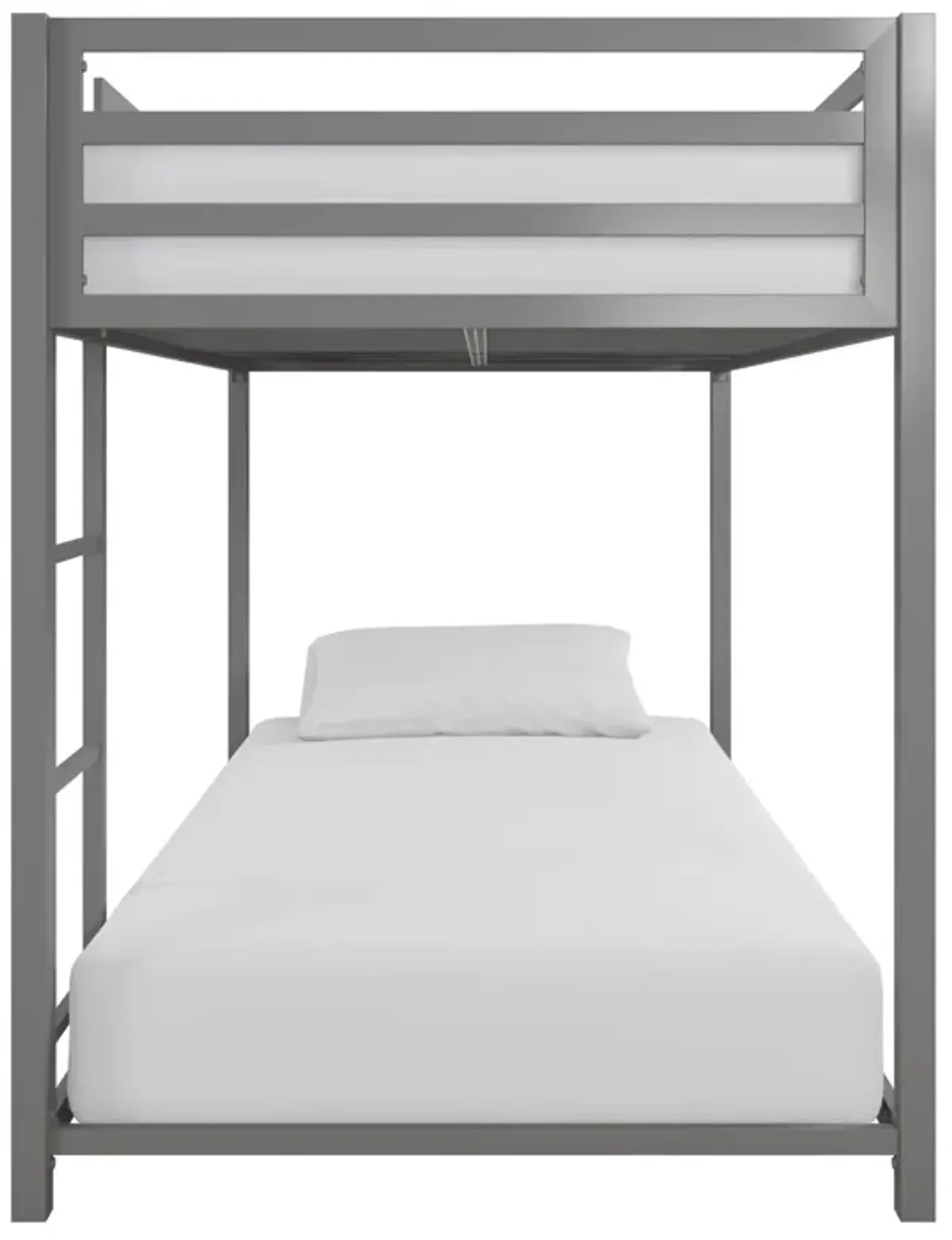 DHP Miles Metal Full/Full Bunk Bed, Silver