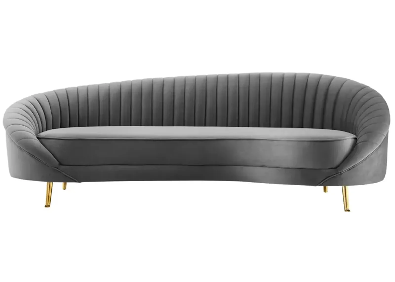 Camber Channel Tufted Performance Velvet Sofa