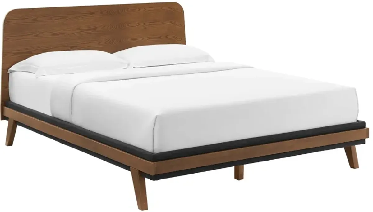 Modway - Dylan Queen Platform Bed Walnut