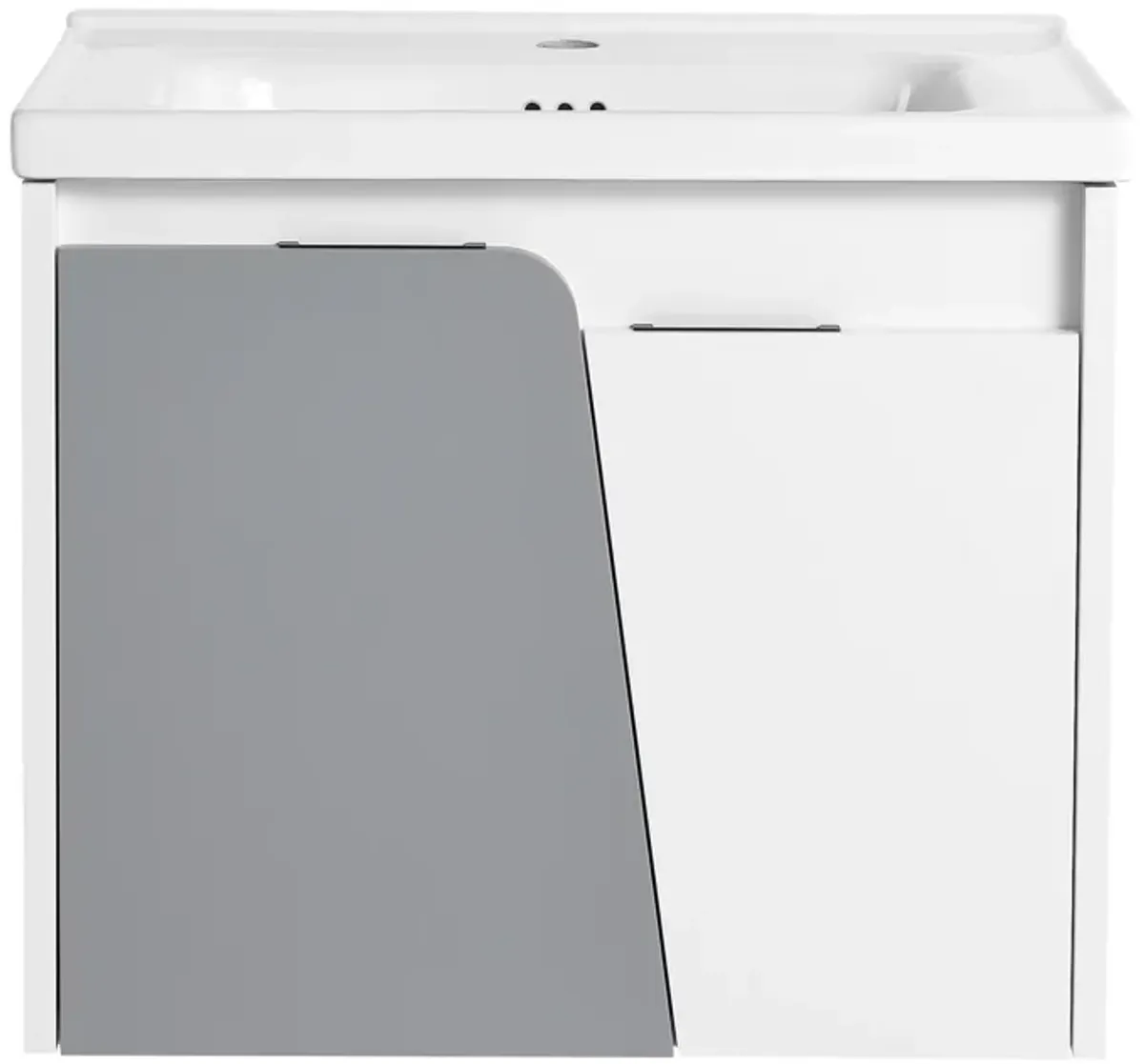 Gewnee 24 Inch Wall-Mounted Bathroom Vanity With Sink