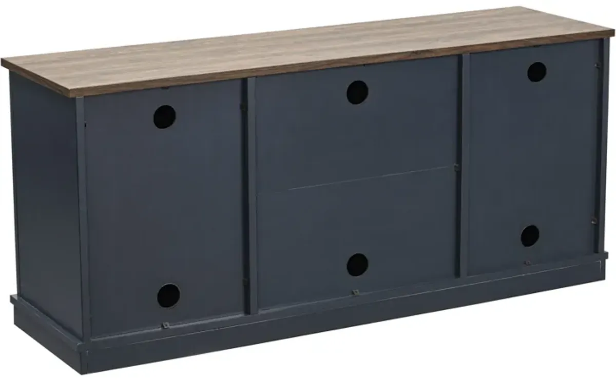 FESTIVO 54" Faux Raw Wood TV Stand for 60" TVs