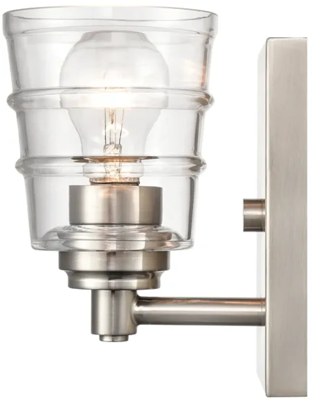 Pulsate 4.5'' Wide 1-Light Silver Sconce