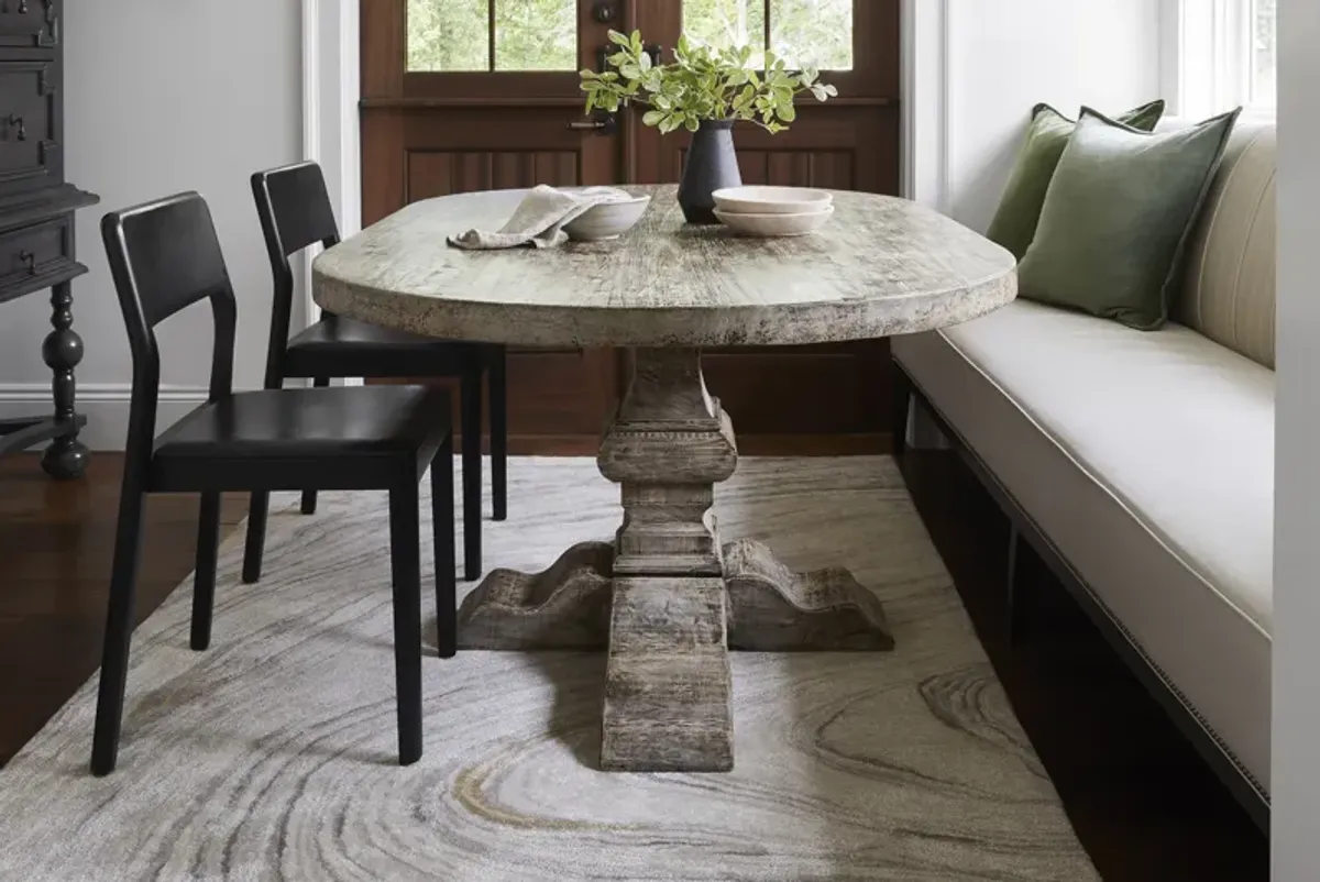 Kavita KVT-2304 6' Round Gray Rug