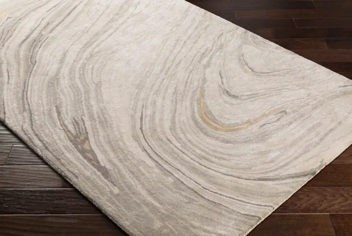Kavita KVT-2304 6' Round Gray Rug