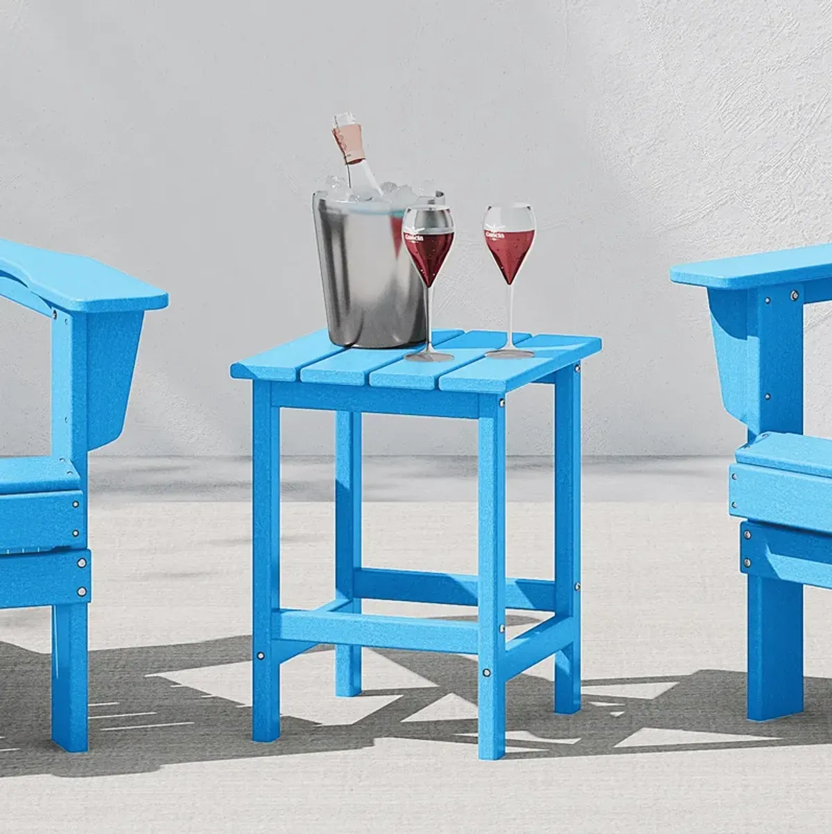 WestinTrends Westintrends 14" square outdoor Side table for Adirondack chair