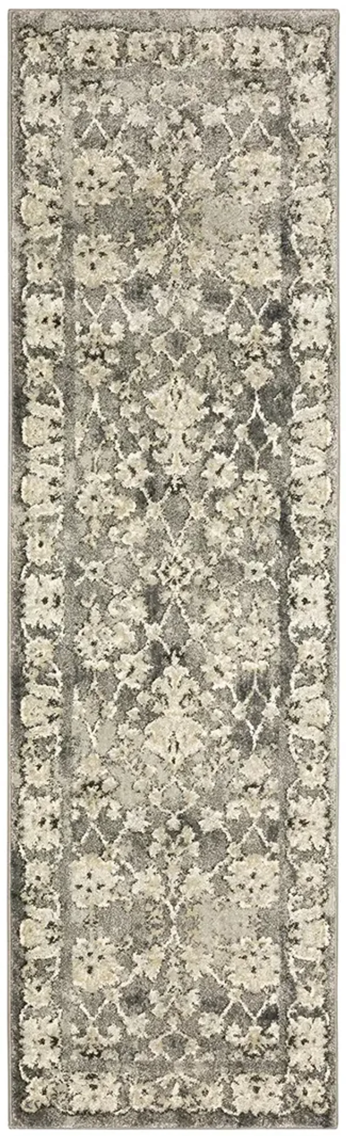 Florence 2'3" x 7'6" Grey Rug