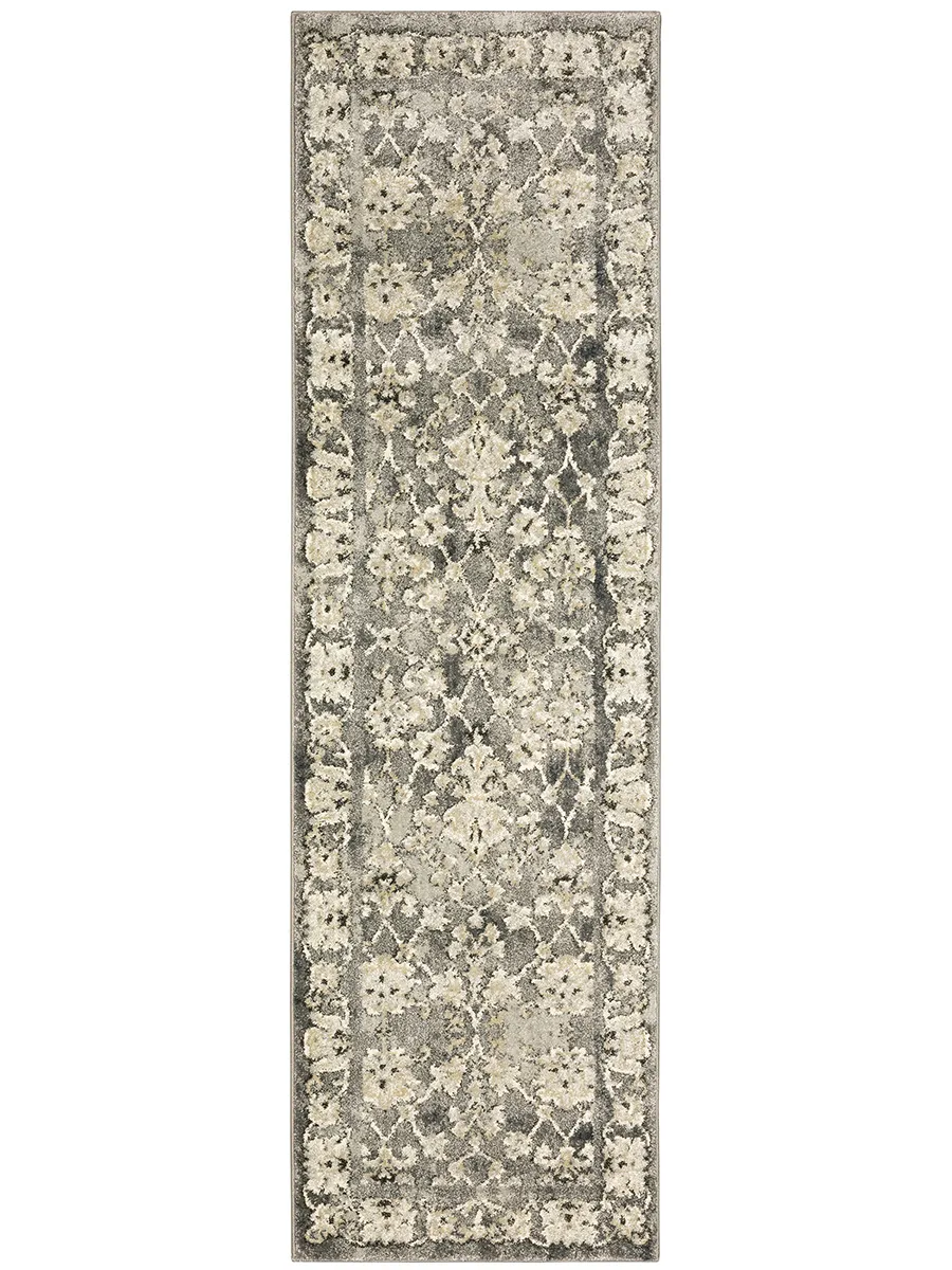 Florence 2'3" x 7'6" Grey Rug