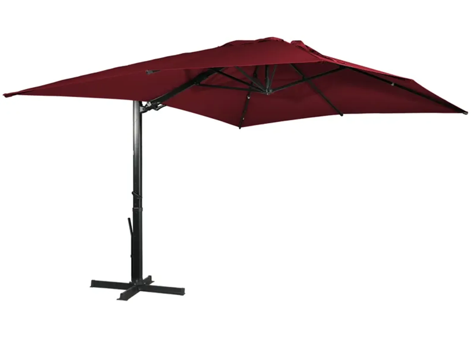 MONDAWE 13ft Square Offset Cantilever Patio Umbrella for Outdoor Shade