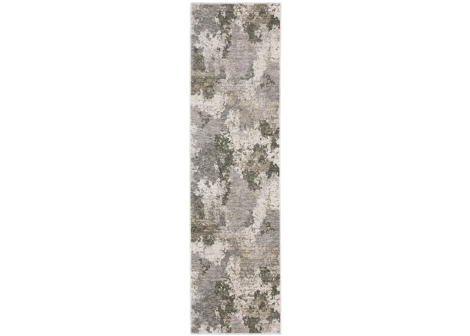 Nebulous 2'3" x 7'6" Grey Rug