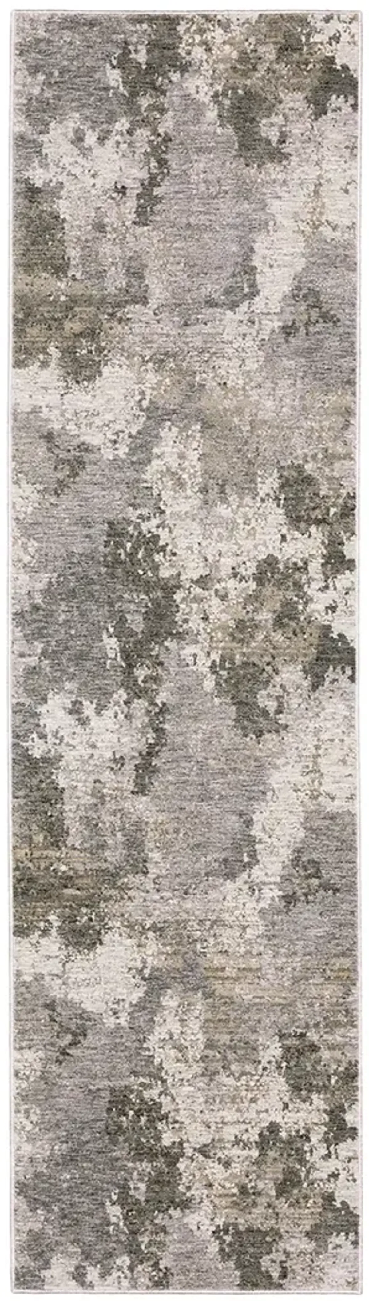 Nebulous 2'3" x 7'6" Grey Rug