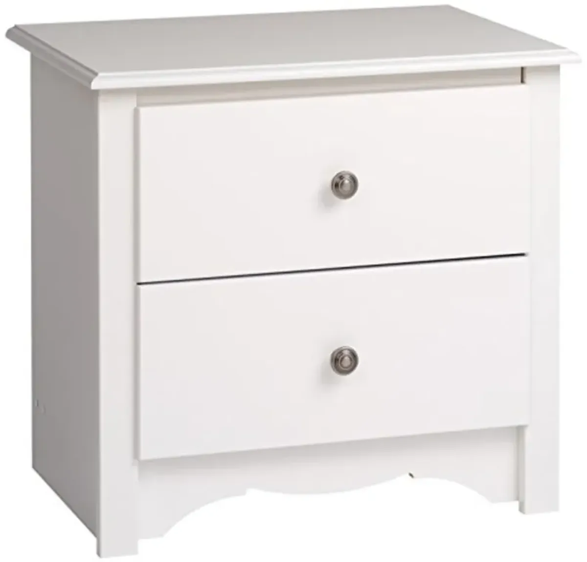 Monterey 2-Drawer Nightstand, White