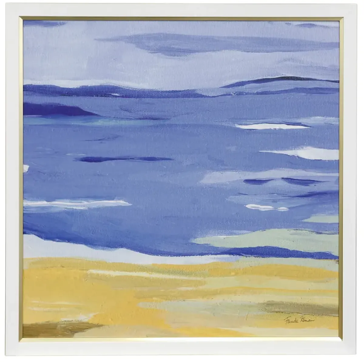 Coastal Abstract Framed Print